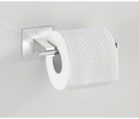 WENKO 23859800 - Portarotolo per carta igienica TURBO-LOC QUADRO ED 16,5x6,5 cm acciaio inox