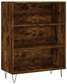 Libreria Rovere Fumo 69,5x32,5x90 cm in Legno Multistrato