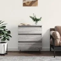 Credenza Grigio Sonoma 60x35x70 cm in Legno Multistrato 827186