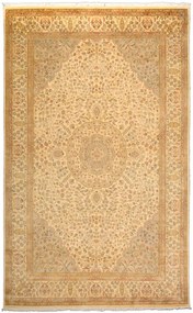 Kerman Tappeto 200 x 320 Beige (Pakistan) Annodato A Mano