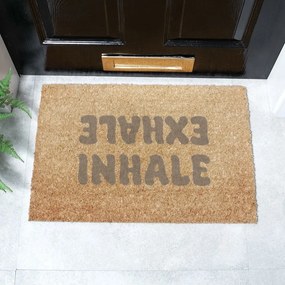 Zerbino in fibra di cocco 60x90 cm Inhale Exhale - Artsy Doormats