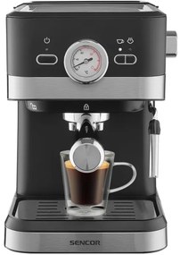 Sencor macchina espresso leva 1050W/230V nero/cromo opaco