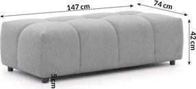 Poggiapiedi grigio Albane – Ropez