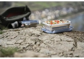 Tefal - Contenitore per alimenti 0,8 l MSEAL STEEL blu/acciaio inossidabile