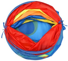 Tunnel Gioco Bambini 250 Palline Multicolore 245 cm Poliestere