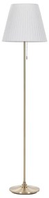 Lampada da pavimento in metallo ottone e bianco 148 cm TORYSA Beliani