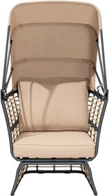 Poltrona da giardino in metallo beige Paros - Garden Pleasure