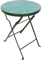 Tavolino portavaso tondo geometrico verde