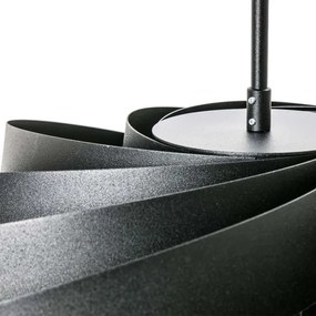 Zuma Line 1131 - Lampadario a sospensione con supporto rigido VENTO 4xE27/40W/230V nero