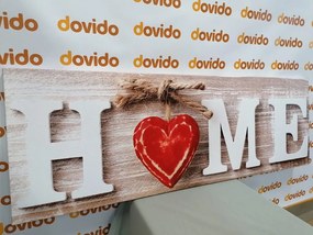 Stampa su tela – Con scritta Home