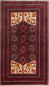 Tappeto 110x190 Blu (Iran) Annodato A Mano