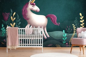 Carta da parati autoadesiva – Unicorno fiabesco