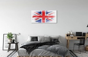 Quadro vetro acrilico La bandiera della Gran Bretagna 100x50 cm