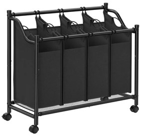 Cesto porta biancheria LINA nero