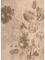 KEK Amsterdam Carta da parati panoramica Fresco Flowers Uyterlinde - Nude 195 cm