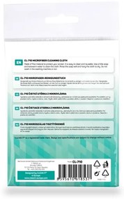 CLEAN IT CL-710 - Panno di pulizia in microfibra 19x19 cm blu