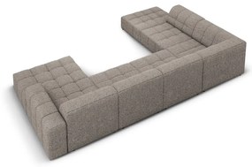 Divano angolare in grigio scuro (con penisola a sinistra/a forma di "U") Chicago – Cosmopolitan Design