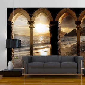 Fotomurale adesivo  Castello sulla sabbia  Larghezza x Altezza Home decor 147x105