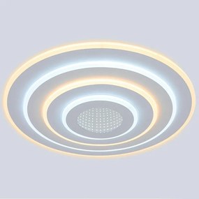 Plafoniera LED Masha Ø 50 cm bianco IP20 cct da bianco caldo a bianco freddo con regolazione di temperatura, 4400 lumen