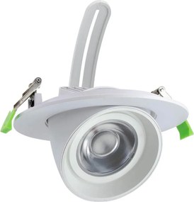 Faro LED da Incasso 36W Orientabile Foro Ø160mm Bianco Variabile con driver Philips Colore Bianco Variabile CCT