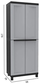 Armadio Terry twistblack3680 2 porte