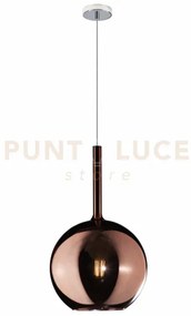 Sosp. cromo 1 luce grande rame 1155cr-sg-ra