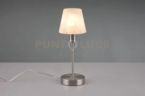 Luis ii lampada asta + vetro sabbiato h.32cm 1 luce attacco e14