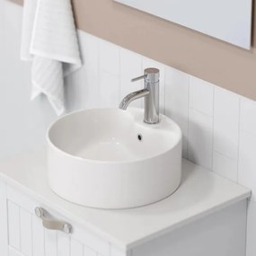 BATH DELUXE 06-038-09-11-00 - Lavabo da appoggio VIKEDAL Ø 38 cm ceramica/bianco