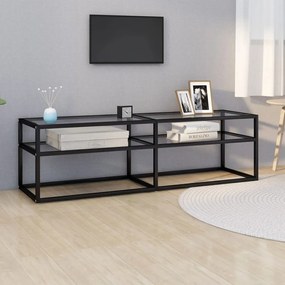 Mobile Porta Tv Trasparente 140x40x40,5 Cm İn Vetro Temperato /