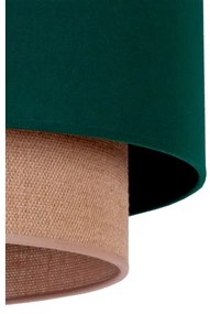 Duolla - Lampadario a sospensione con filo BOHO 1xE27/15W/230V diametro 45 cm verde/marrone