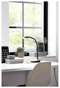 Lampada da tavolo nera con porta USB Swan - Markslöjd