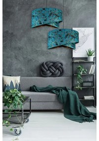 Lampadario su filo REZO 1xE27/60W/230V turchese