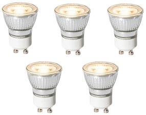 Set di 5 lampadine LED GU10 dimmerabili a 3 livelli 35mm 4W 220 lm 3000K