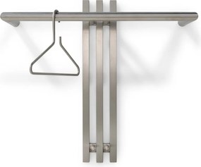 Attaccapanni da parete argentato in metallo 65 cm Senza – Spinder Design
