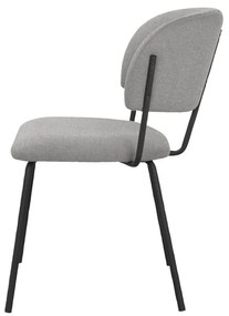 Set di sedie da pranzo grigie 2 pz Claudia - Støraa