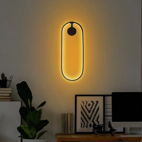 Lampada da parete a LED nera Can - Opviq lights