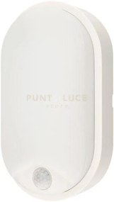 Plafoniera led sensitive bianca 14w 1000lm 3000k ip54 con sensore d...