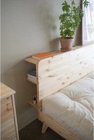 Letto matrimoniale marrone in legno di pino con griglia 160x200 cm Retreat - Karup Design