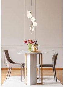 Zuma Line P0574-05E-F7AA - Lampadario a sospensione con filo ARCTURUS 5xG9/4W/230V oro