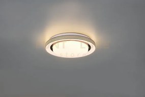 Atria plafoniera led 10,5w 1080lm, 3000 - 6000k bordo nero con tele...
