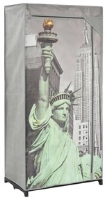 Armadio new york 75x45x160 cm in tessuto