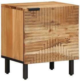 Comodino 40x33x46 Cm İn Legno Massello Di Acacia /