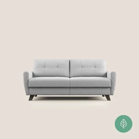 Callisto Divano letto matrimoniale in tessuto ecosostenibile grigio 208 cm (mat. 160x197)