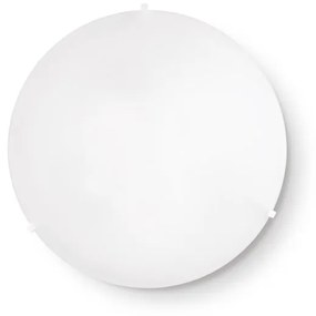 Plafoniera Moderna Simply Vetro Bianco 3 Luci E27