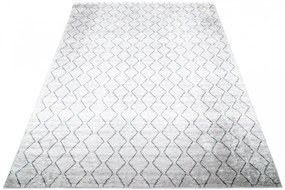 Tappeto moderno grigio chiaro con un motivo semplice Larghezza: 120 cm | Lunghezza: 170 cm