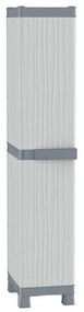 Armadio per scope Base 2350 UW in polipropilene, grigio L 35 x H 181.8 x P 43.8 cm, 1 anta, adatto per interno/esterno