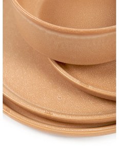 Set di piatti color salmone in gres 12 pz Malia - Bonami Selection