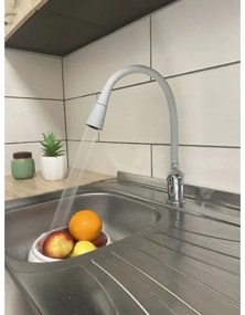 RAV Slezák SA006.0/13S - Miscelatore per lavello SAZAVA 35,6 cm grigio/cromo lucido