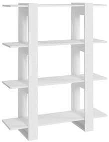 Libreria/Divisorio Bianco 100x30x123,5 cm