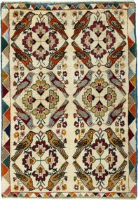 Gabbeh Tappeto 130x90 Beige (Iran) Annodato A Mano